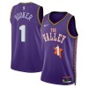 Phoenix Suns Devin Booker Nike 2024-25 City Edition Violetti Miesten Pelipaidat Swingman